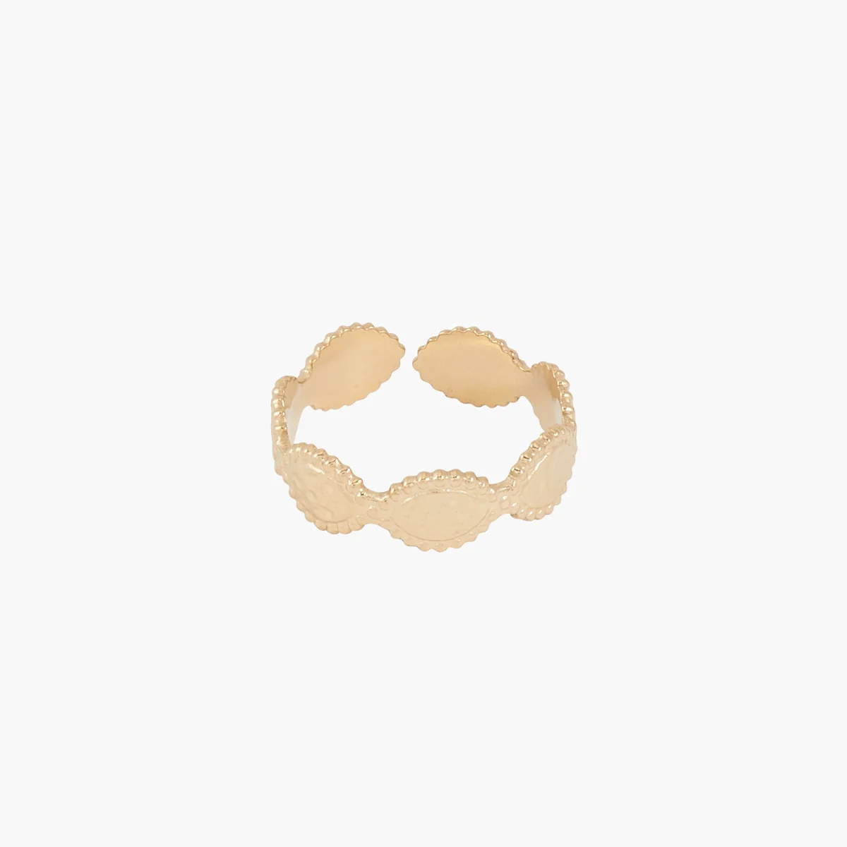 Bague ajustable acier Inoxydable doré