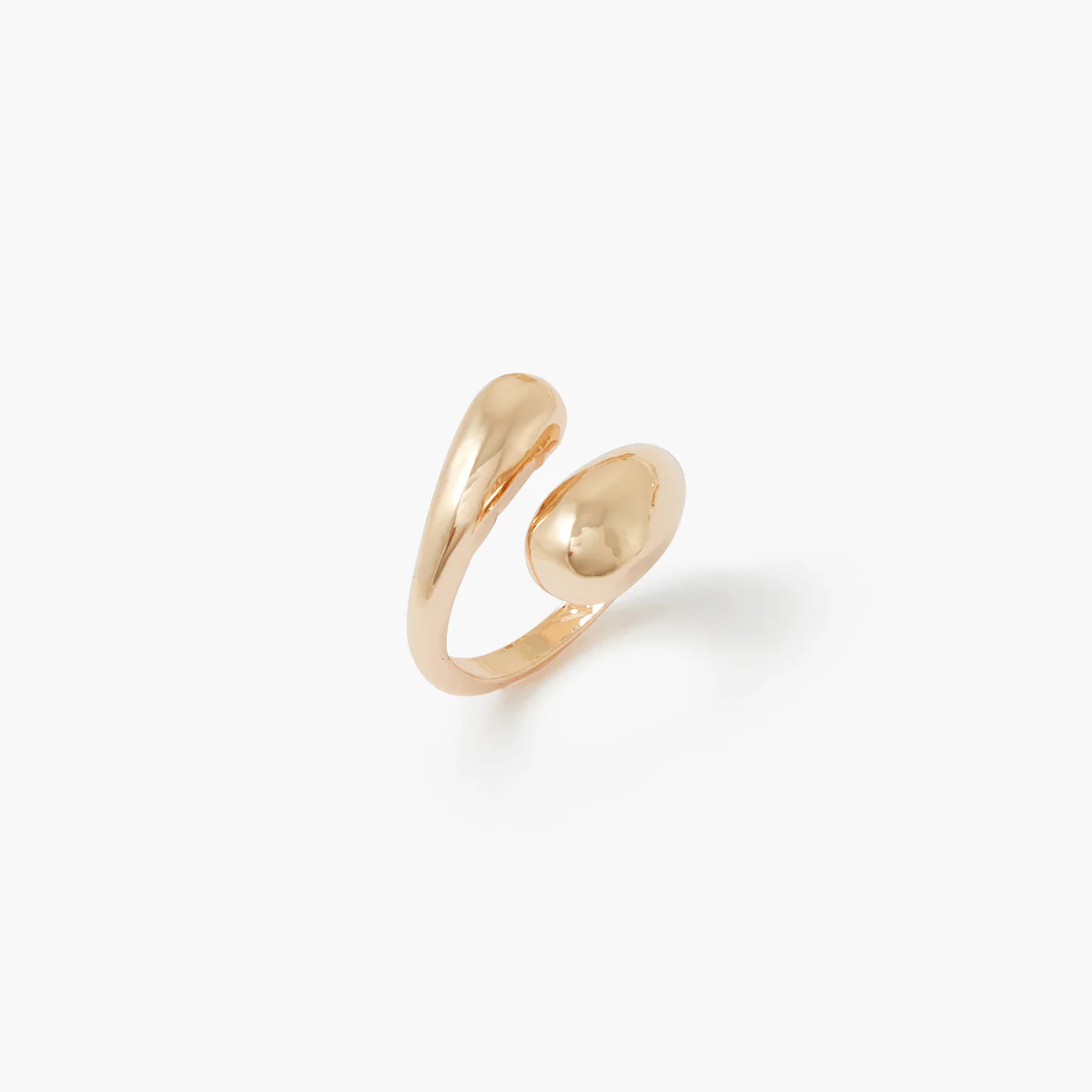 Bague enroulée dorée - Image 2