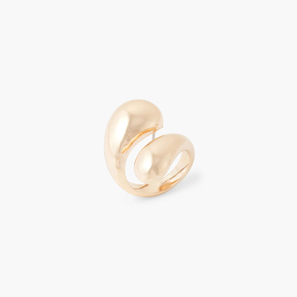 Bague enroulée dorée - Image 2