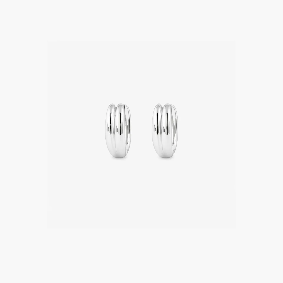 Boucles d'oreilles courbée argent 925