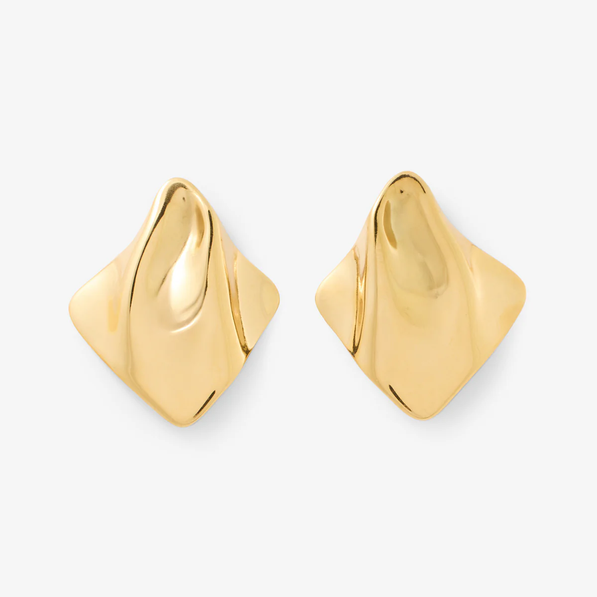 Boucles d'oreilles martelées Acier Inoxydable