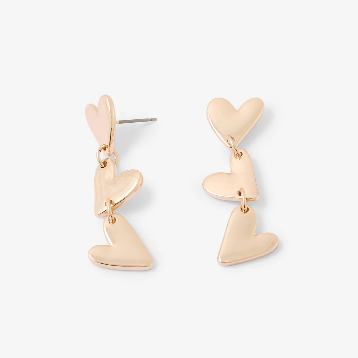 Boucles d'oreilles pendantes cœur - Image 2