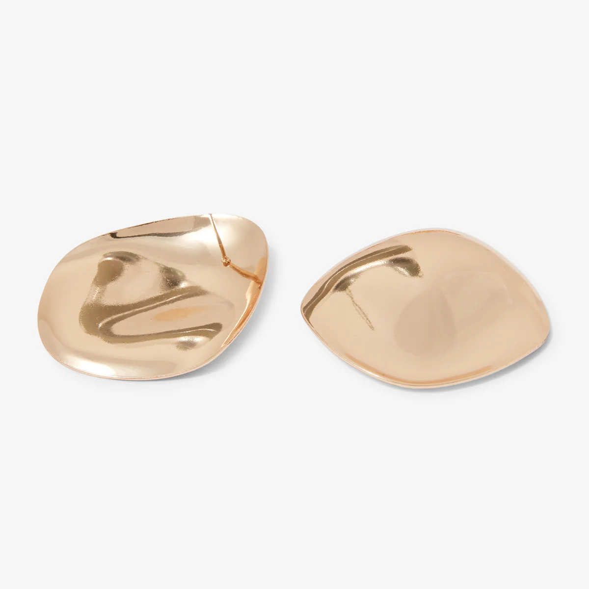Boucles d'oreilles pétales dorés - Image 2
