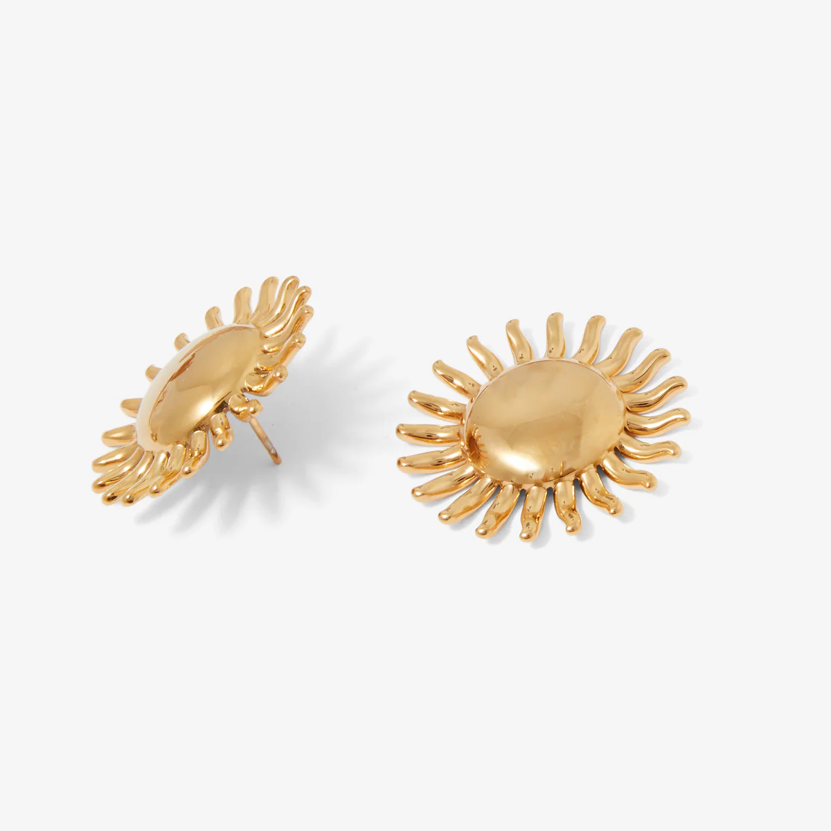 Boucles d'oreilles soleil Acier Inoxydable - Image 2