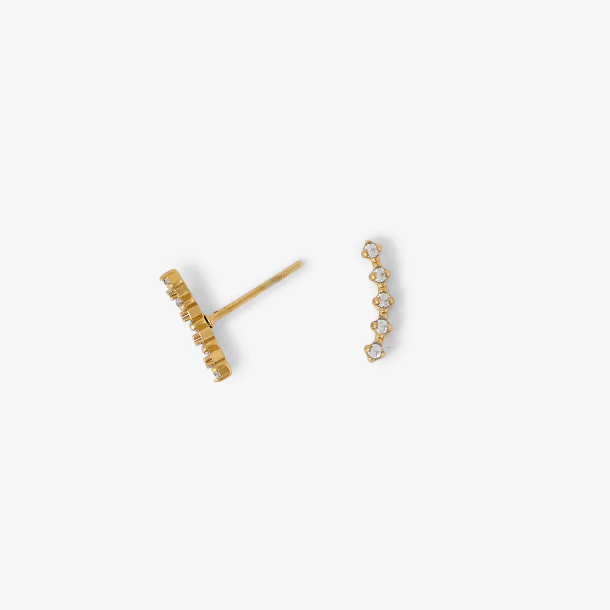 Boucles d'oreilles strass en acier inoxydable - Image 2