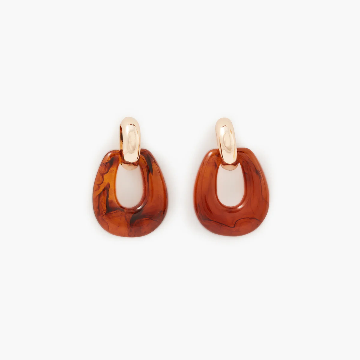 Boucles d'oreilles vintage résine