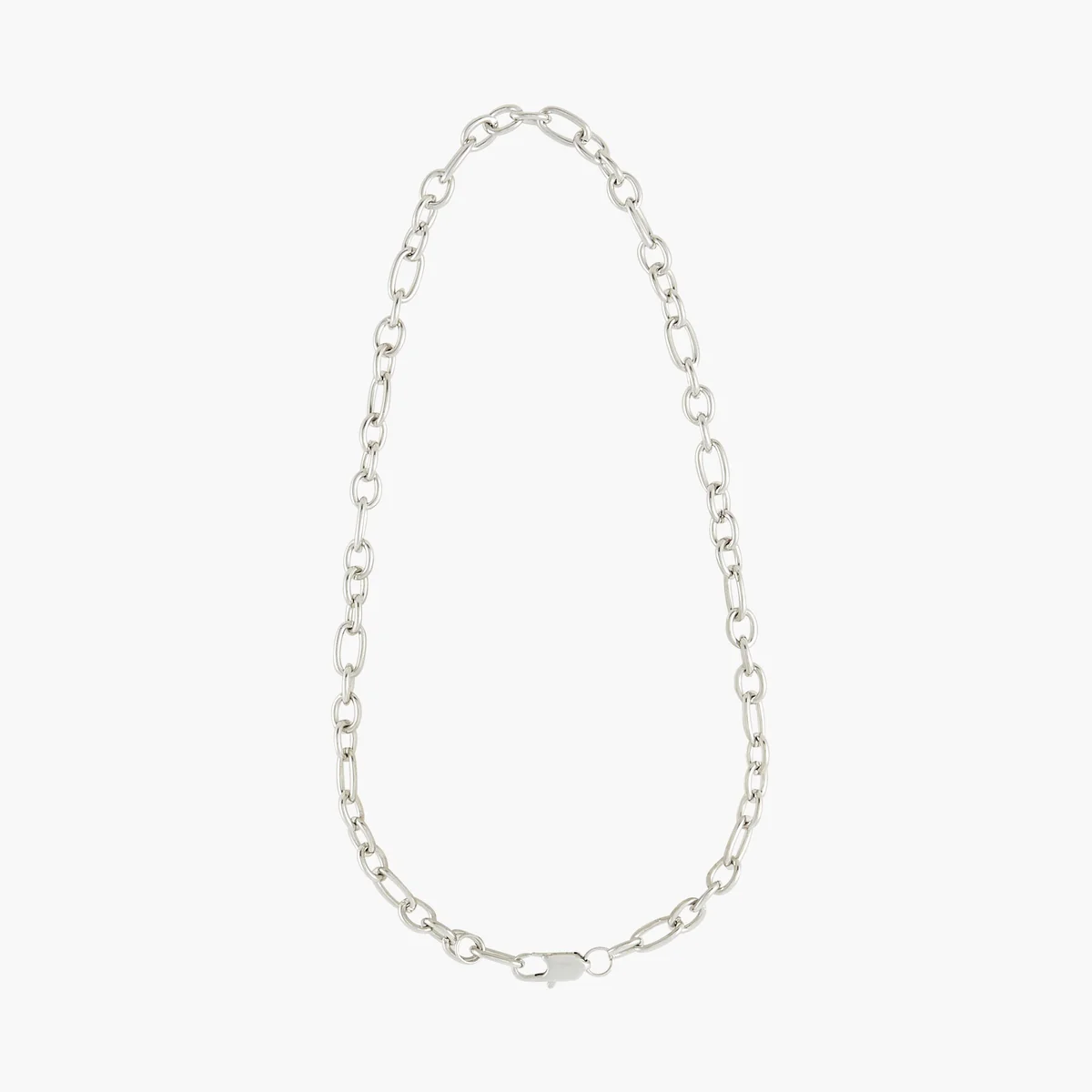 Collier à maillons argenté