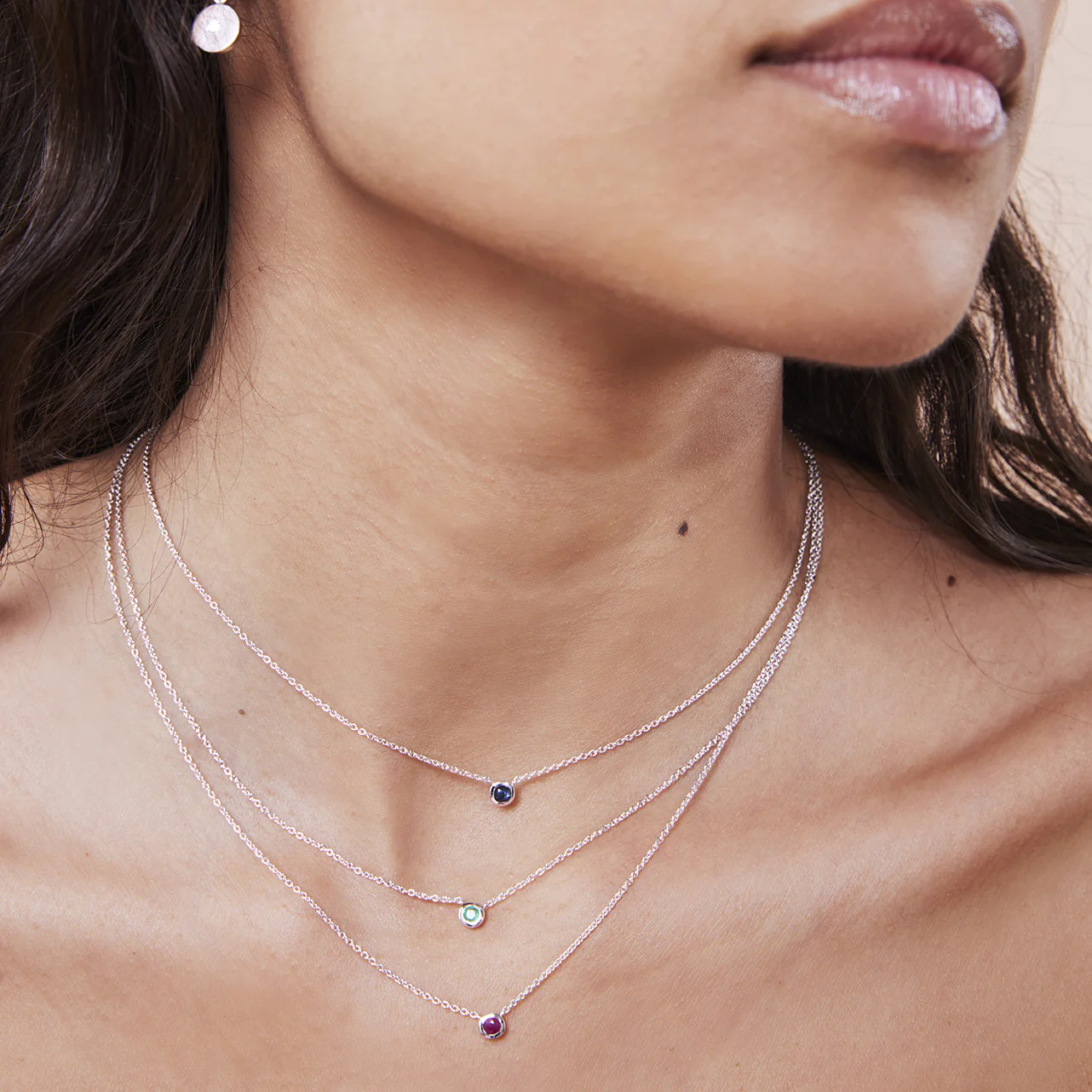 Collier argent 925 serti d'une pierre de Rubis - Image 4