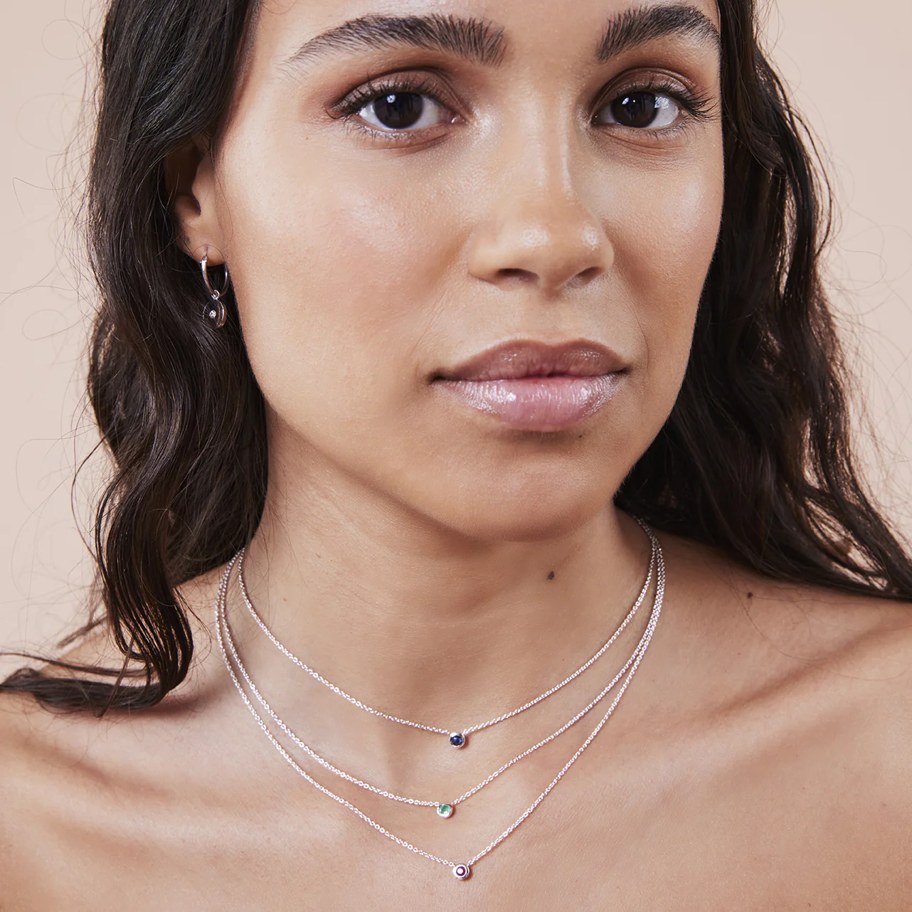 Collier argent 925 serti d'une pierre de Saphir - Image 5