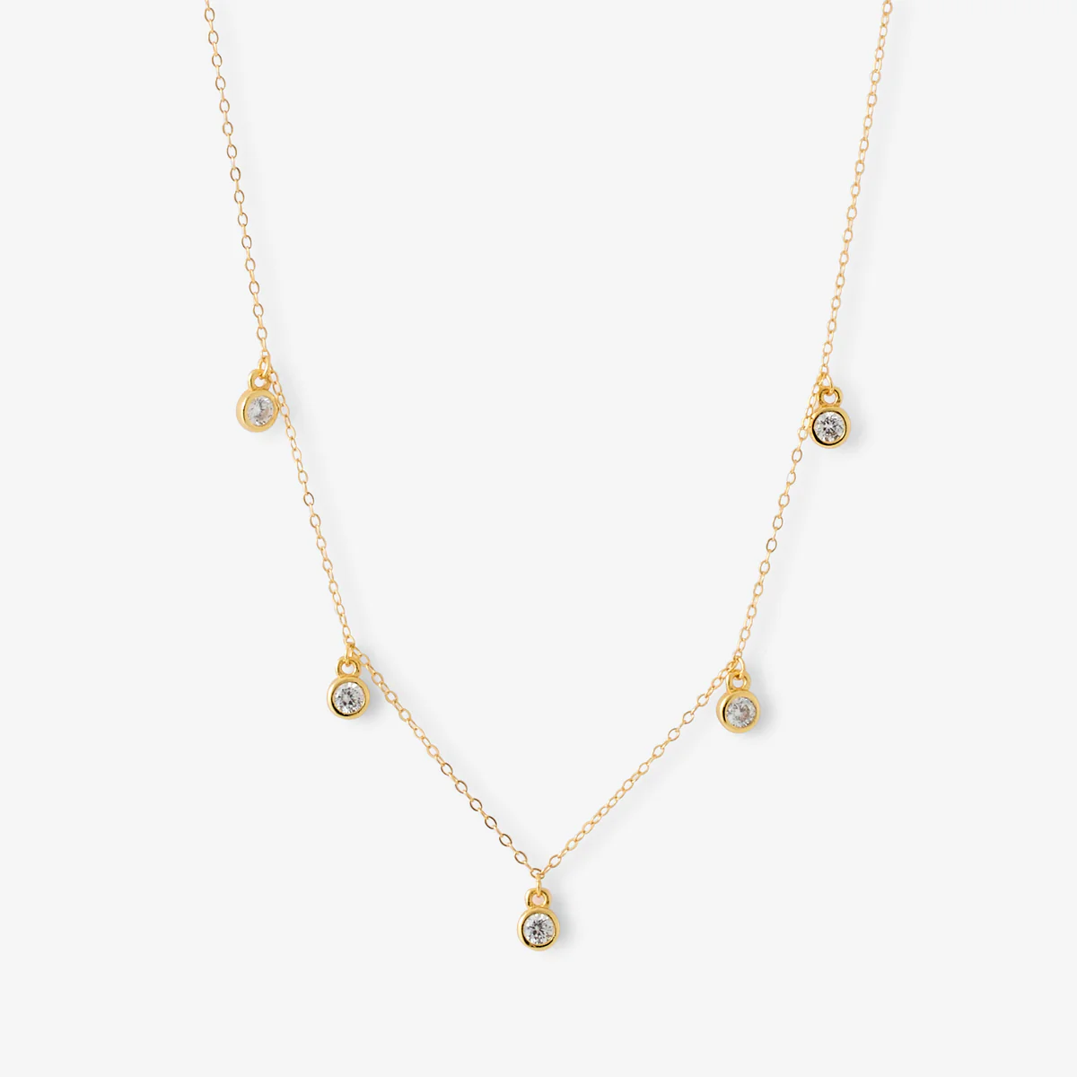 Collier avec zirconium en argent garanti
