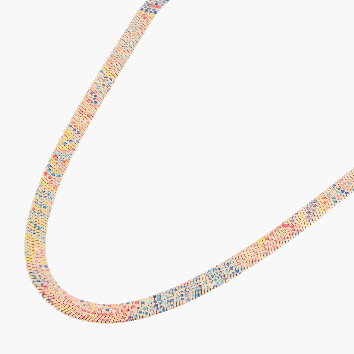 Collier Balagane chaine serpent imprimée mosaïque - Image 3