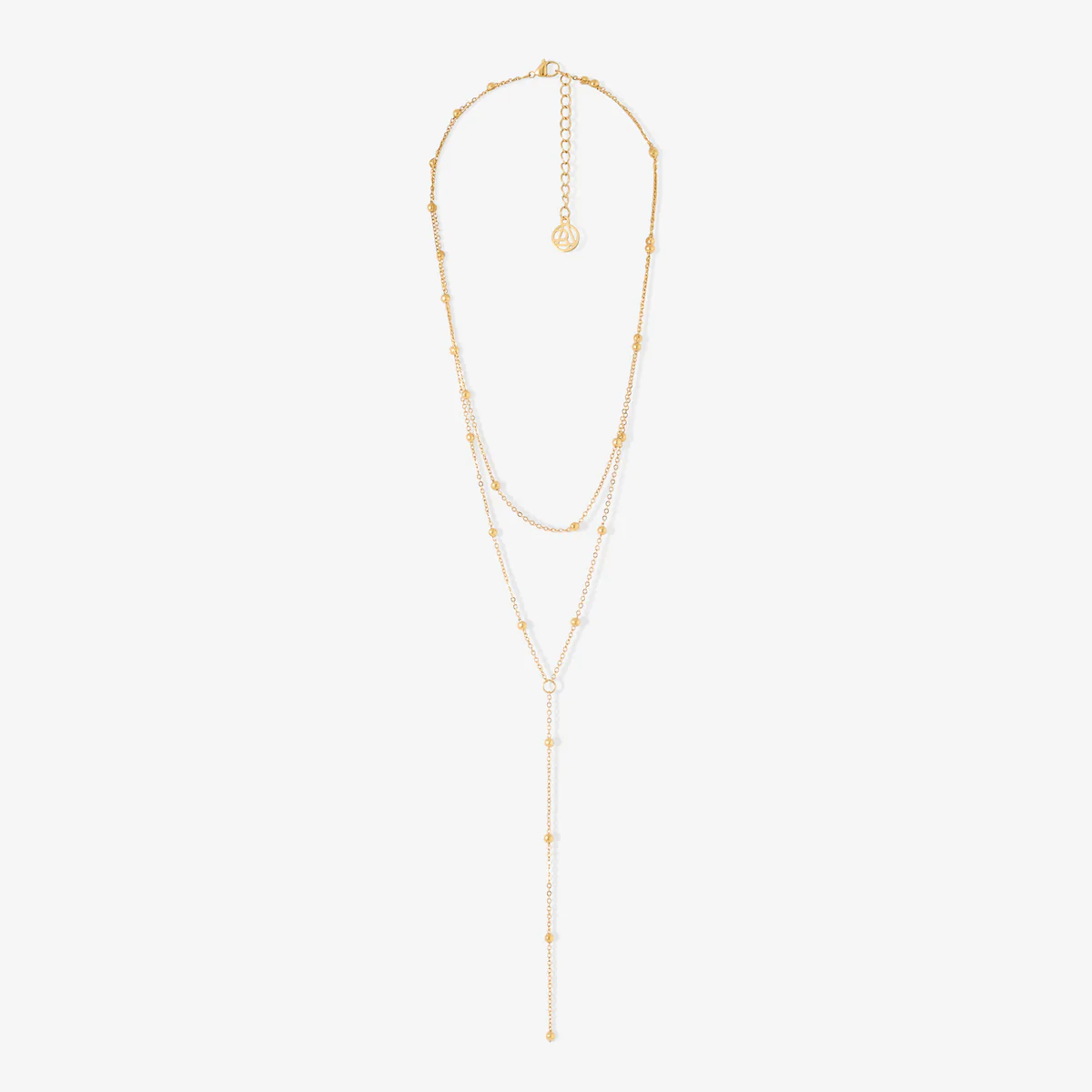 Collier boules acier inoxydable doré - Image 2