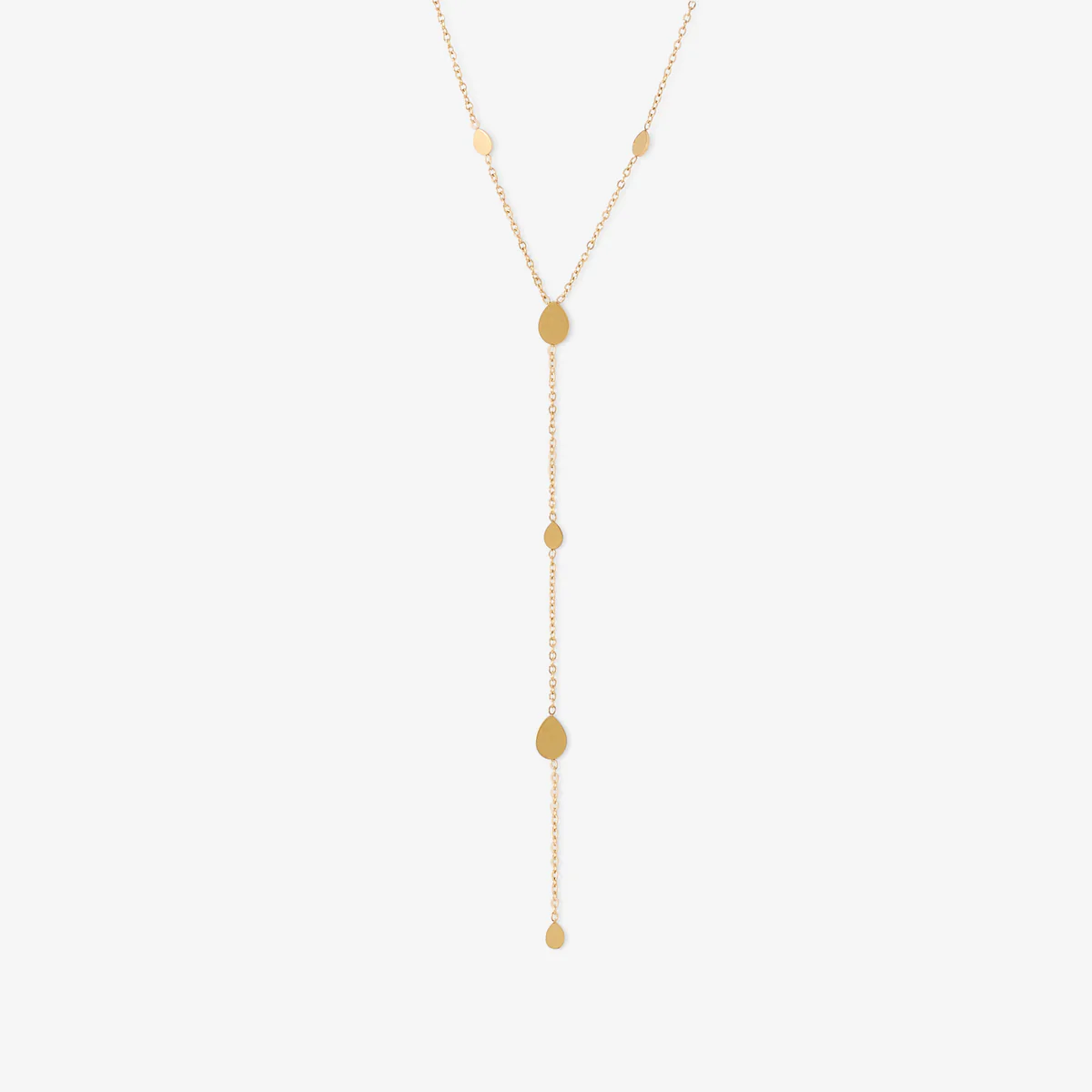Collier chaîne pampilles acier inoxydable