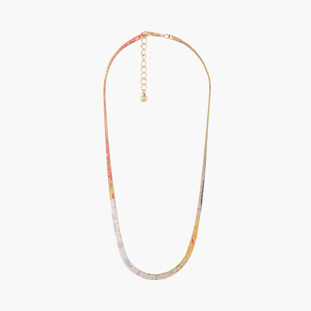 Collier chaine serpent Balagane imprimé mosaïque - Image 3