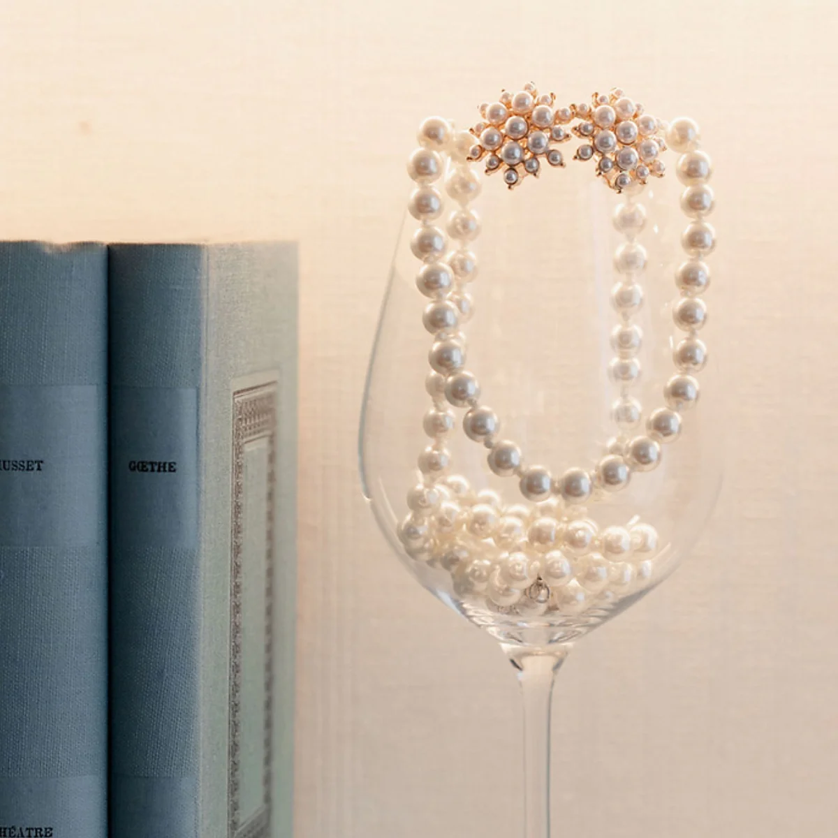 Collier de perles en verre 8mm - Image 2