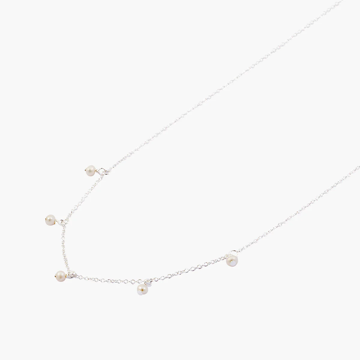 Collier en argent 925 et perles nacrées - Image 3