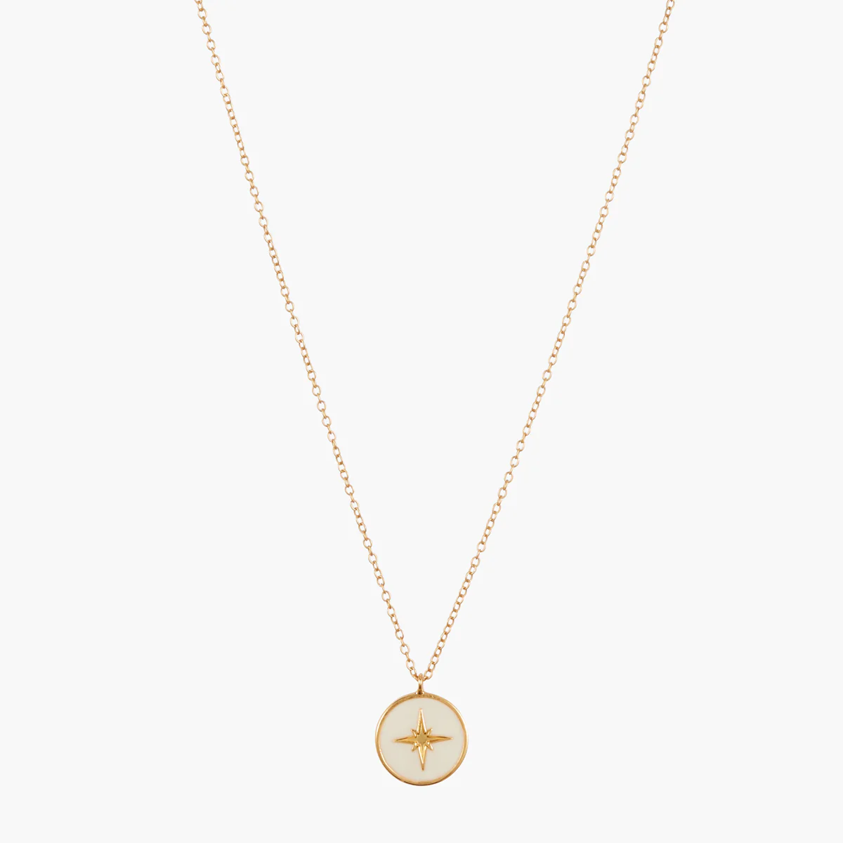 Collier médaillon étoile Argent 925 doré