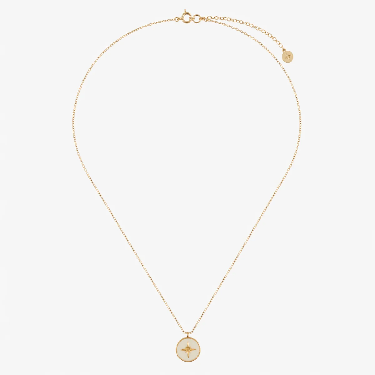 Collier médaillon étoile Argent 925 doré - Image 2