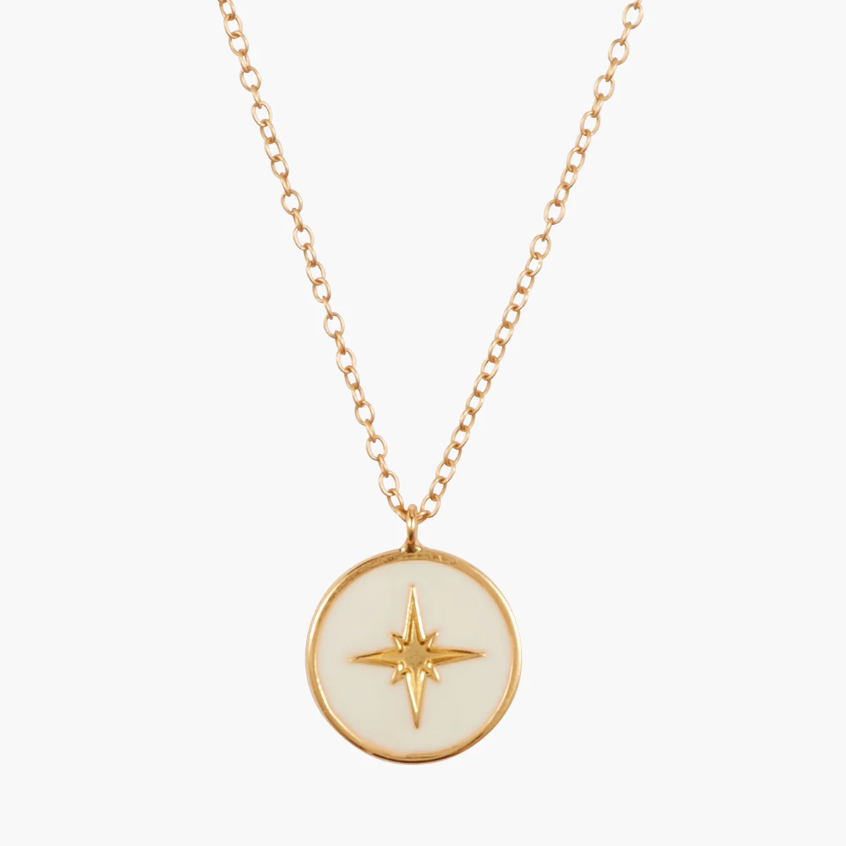 Collier médaillon étoile Argent 925 doré - Image 3