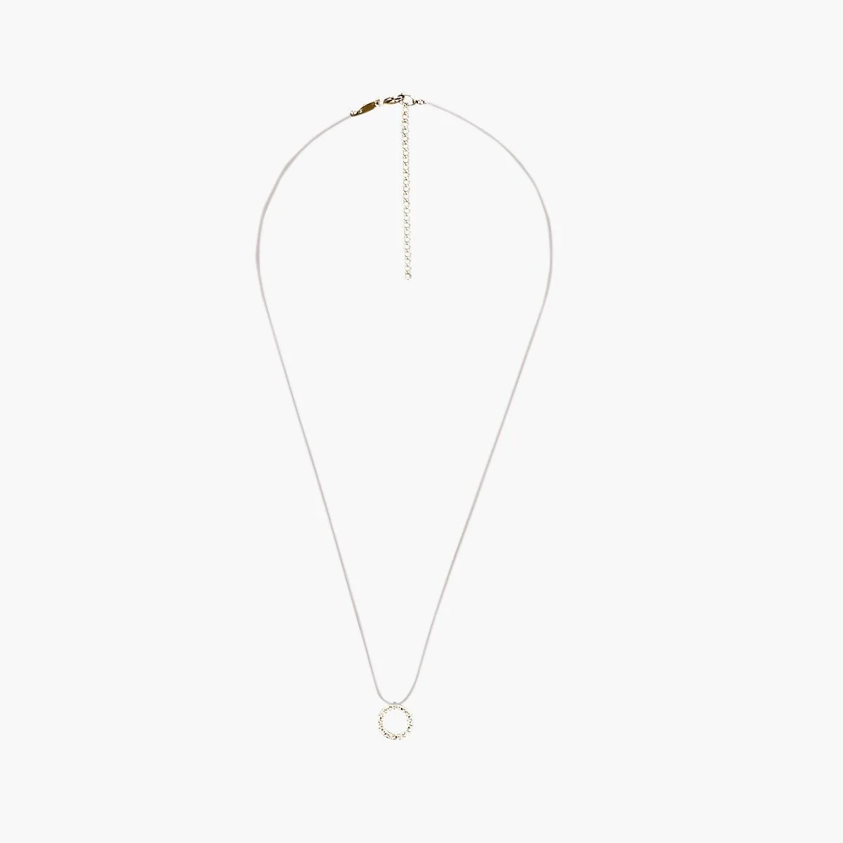 Collier pendentif anneaux de zircon - argent garanti 925 - Image 3