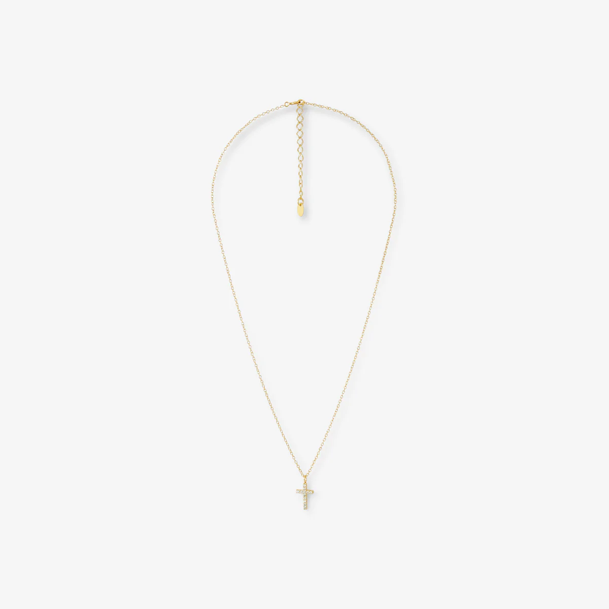 Collier pendentif croix argent 925 doré - Image 2