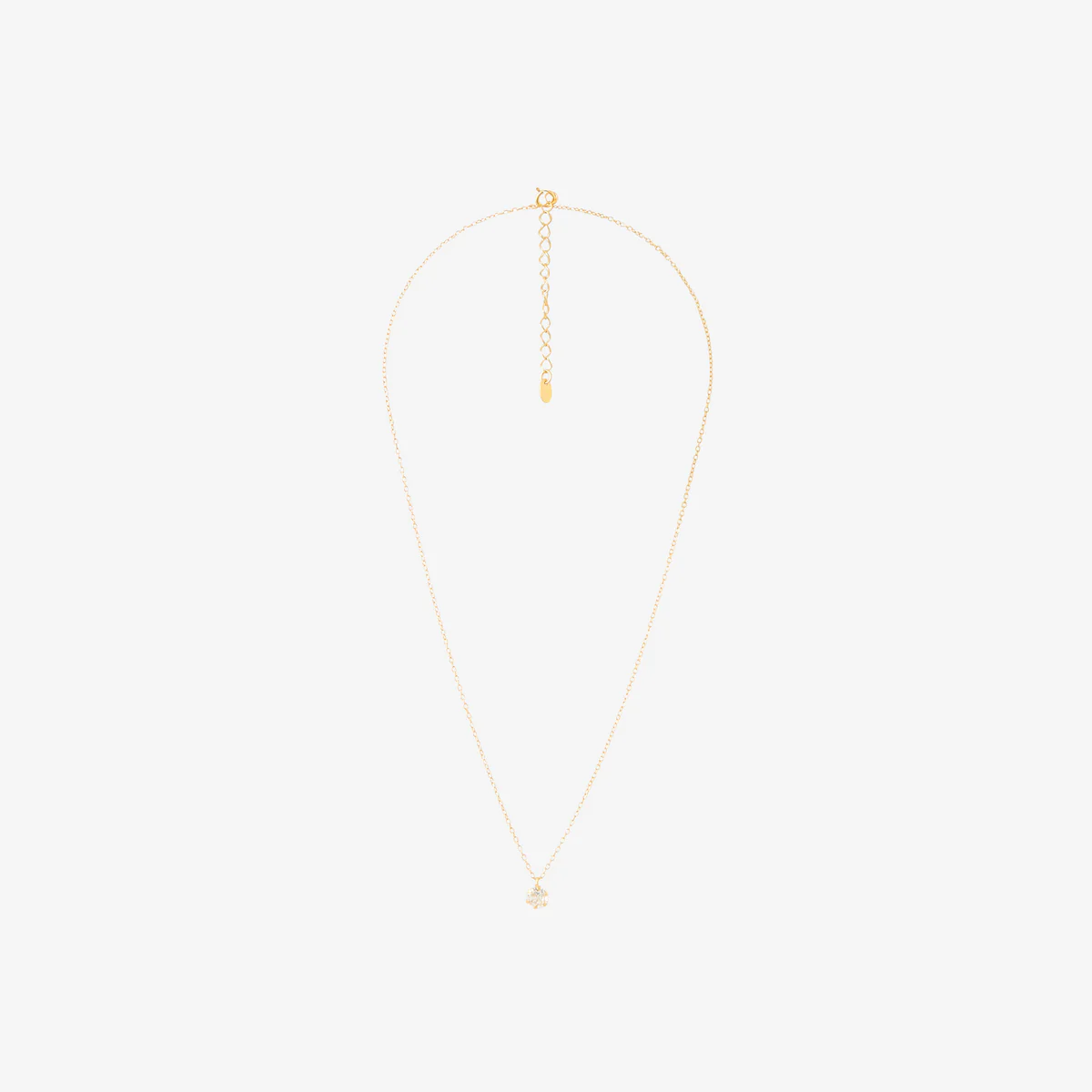 Collier pendentif de zircon - argent garanti 925 doré à l'or fin - Image 2