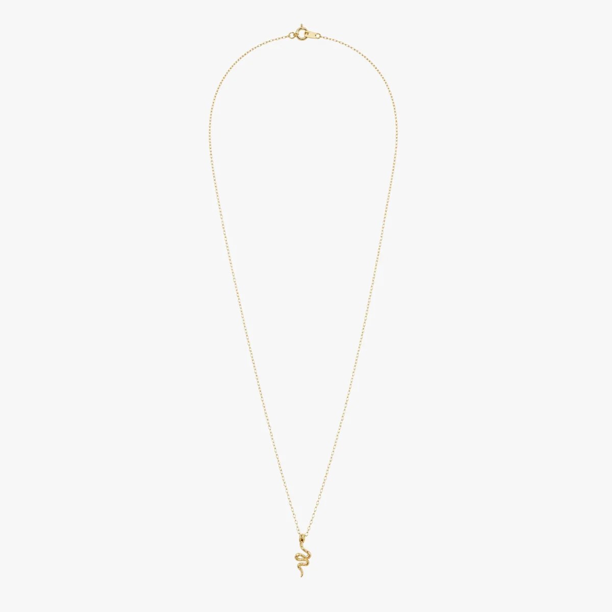 Collier pendentif serpent argent 925 doré - Image 2