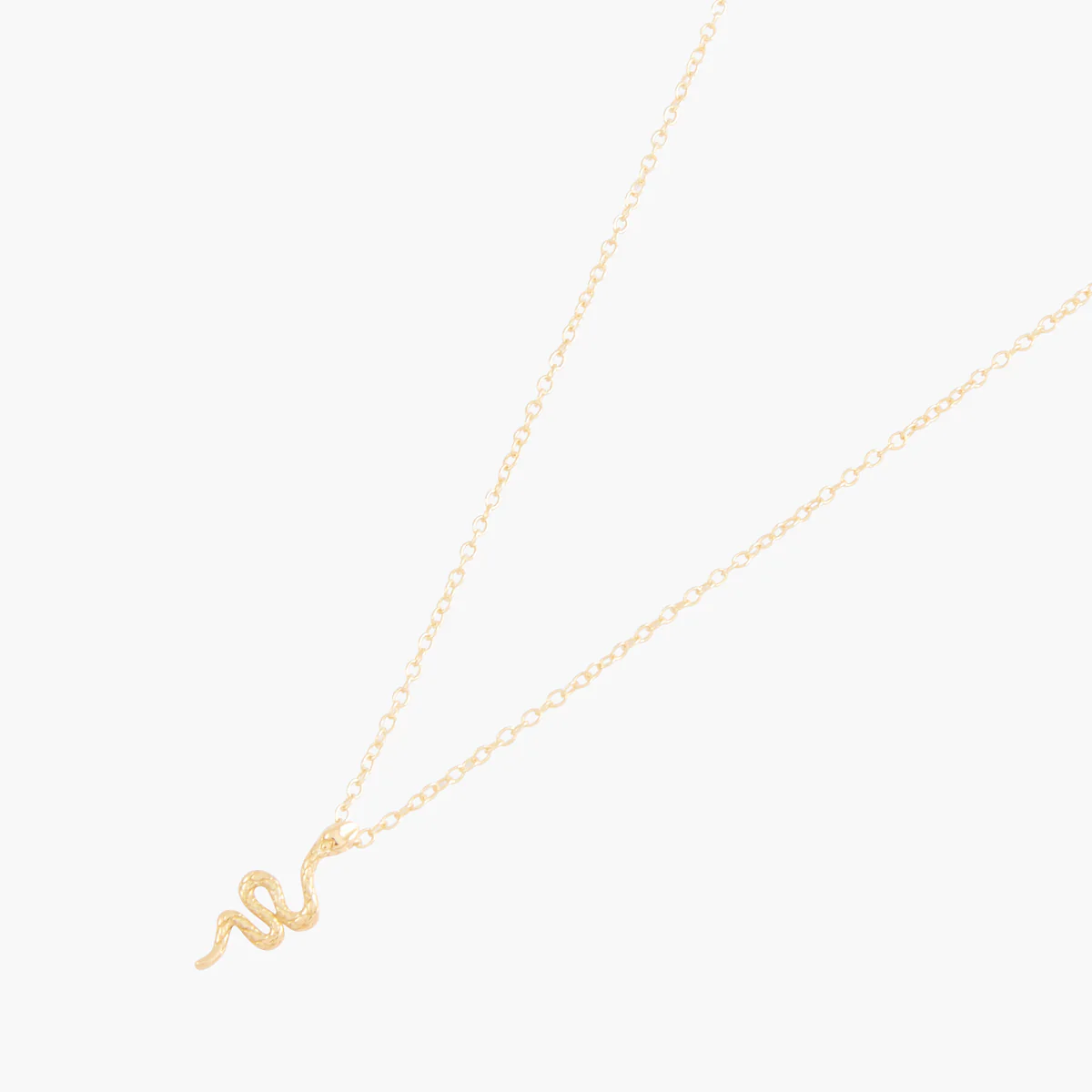 Collier pendentif serpent argent 925 doré - Image 3