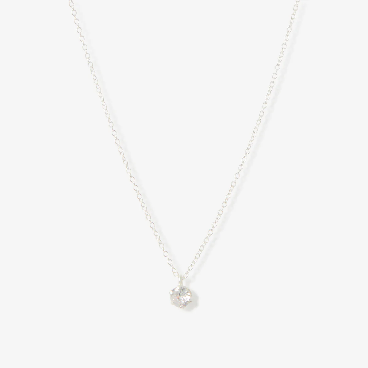 Collier pendentif zircon - argent garanti 925