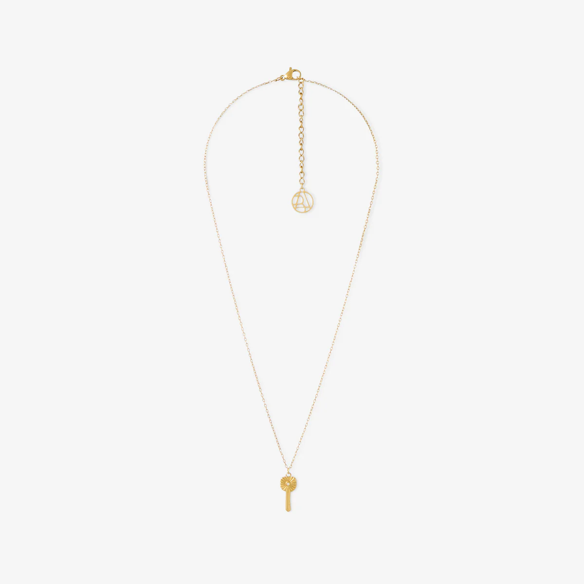 Collier pochon pendentif clé acier inoxydable - Image 4
