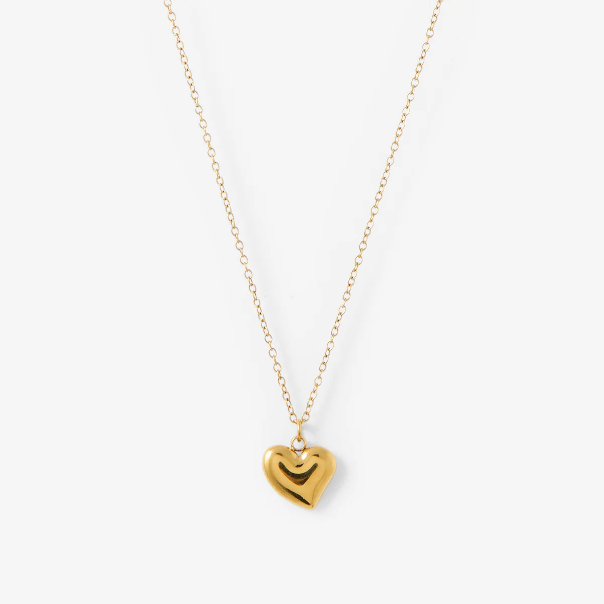Collier pochon pendentif coeur acier inoxydable - Image 3