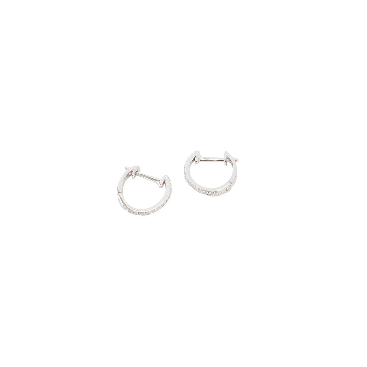 Créoles ovales zircon et argent garati 925 - Image 2