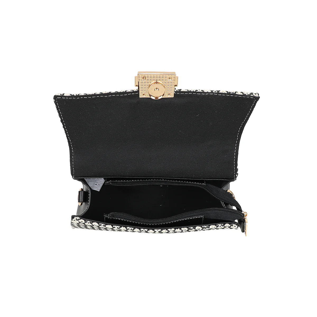 Petit sac cartable noir avec bandoulière - Image 4