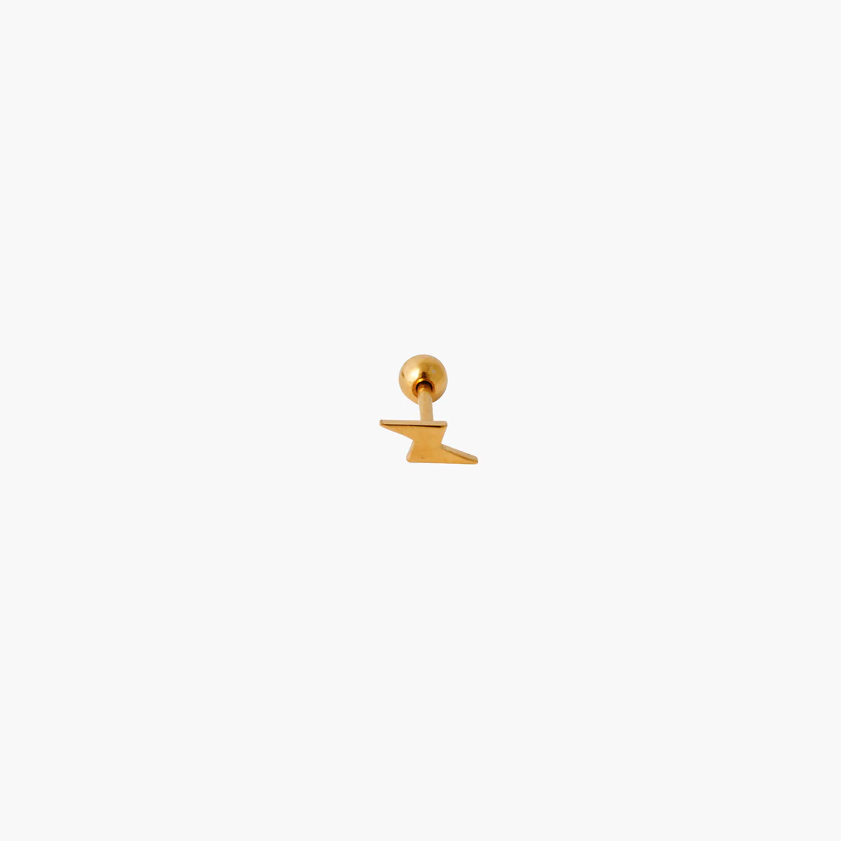 Piercing stud helix/tragus éclair doré - Image 2