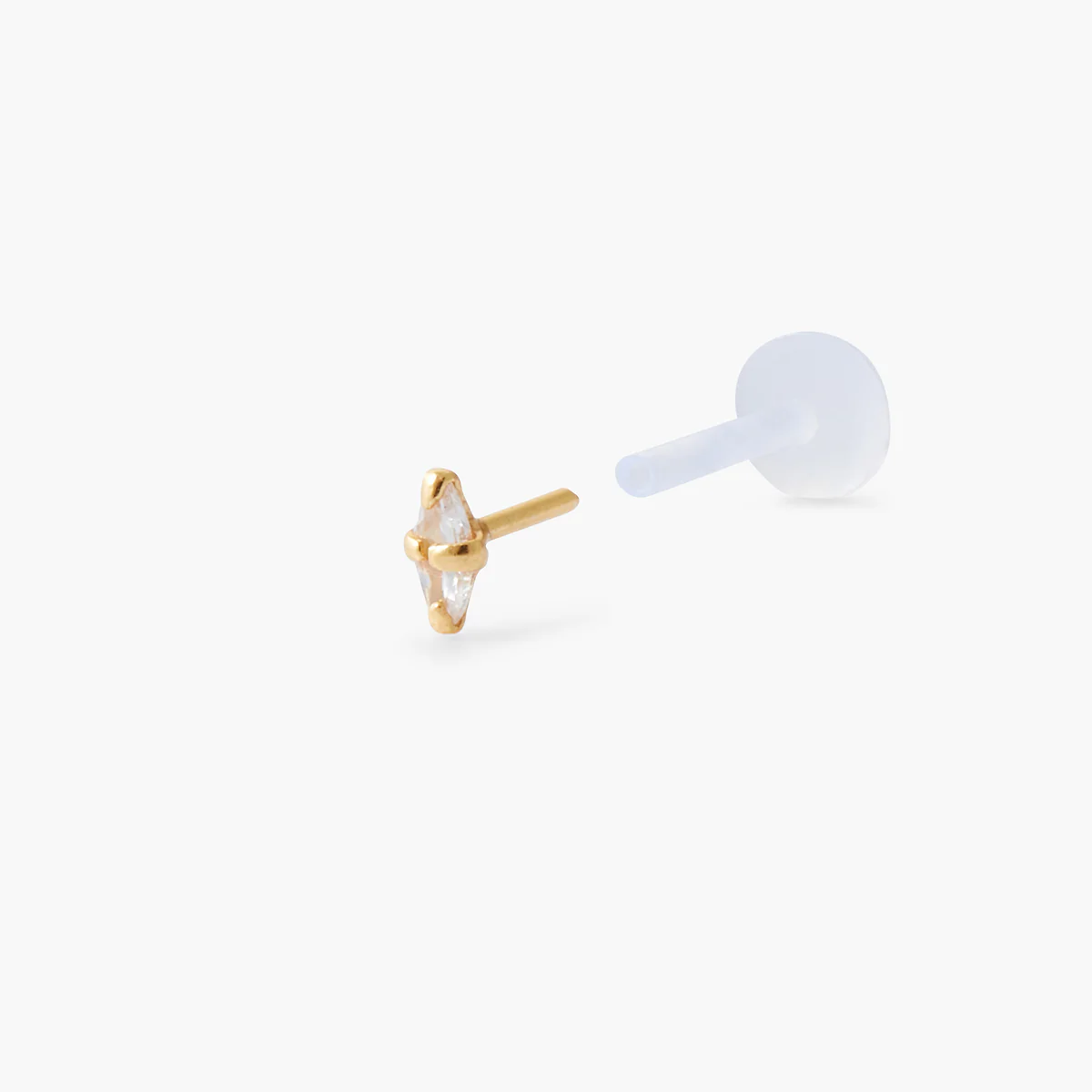 Piercing stud helix/tragus strass de zirconium - Image 2