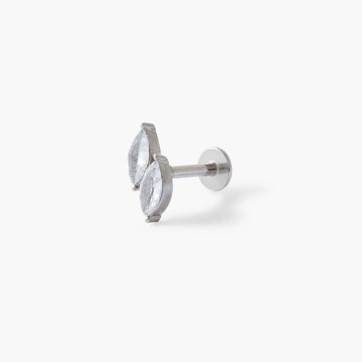 Piercing stud helix/tragus strass de zirconium