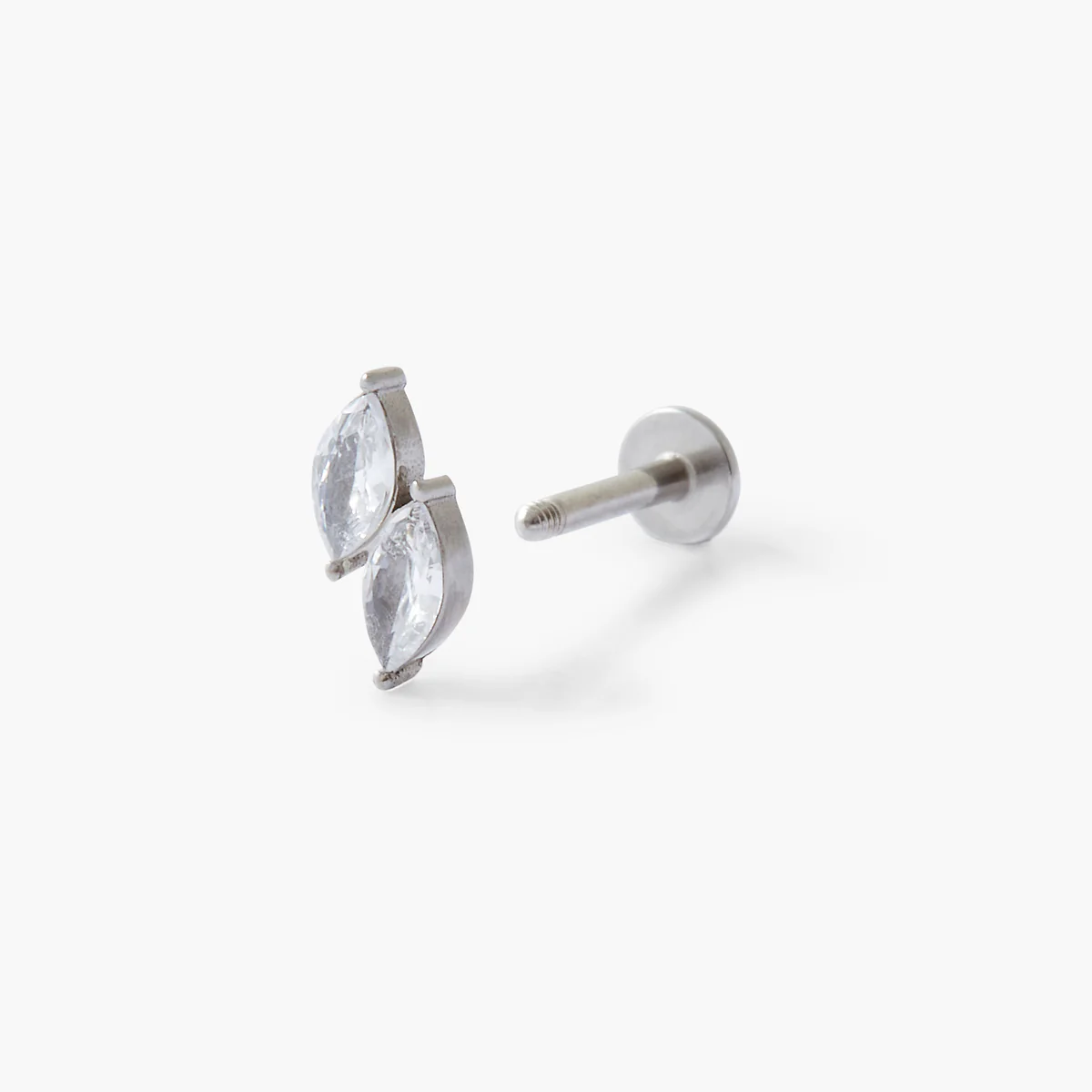 Piercing stud helix/tragus strass de zirconium - Image 2