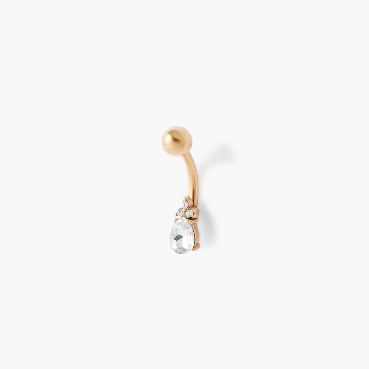 Piercing stud pour nombril strass - Image 2