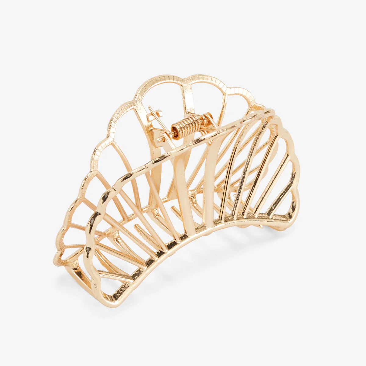 Pince à cheveux coquillage doré - Image 3