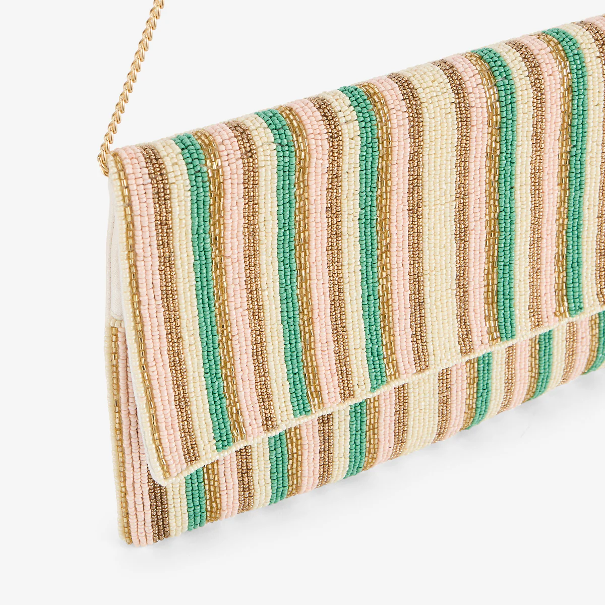 Pochette à rayures perlées - Image 5