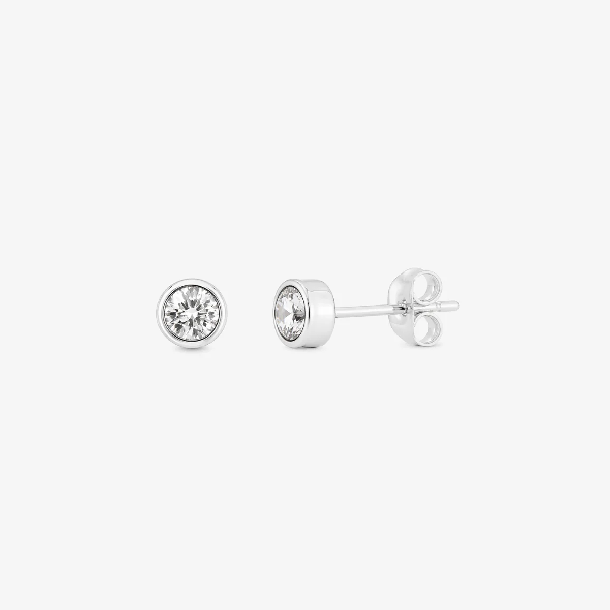 Puces d'oreilles Argent Garanti et zirconium - argenté - Image 2