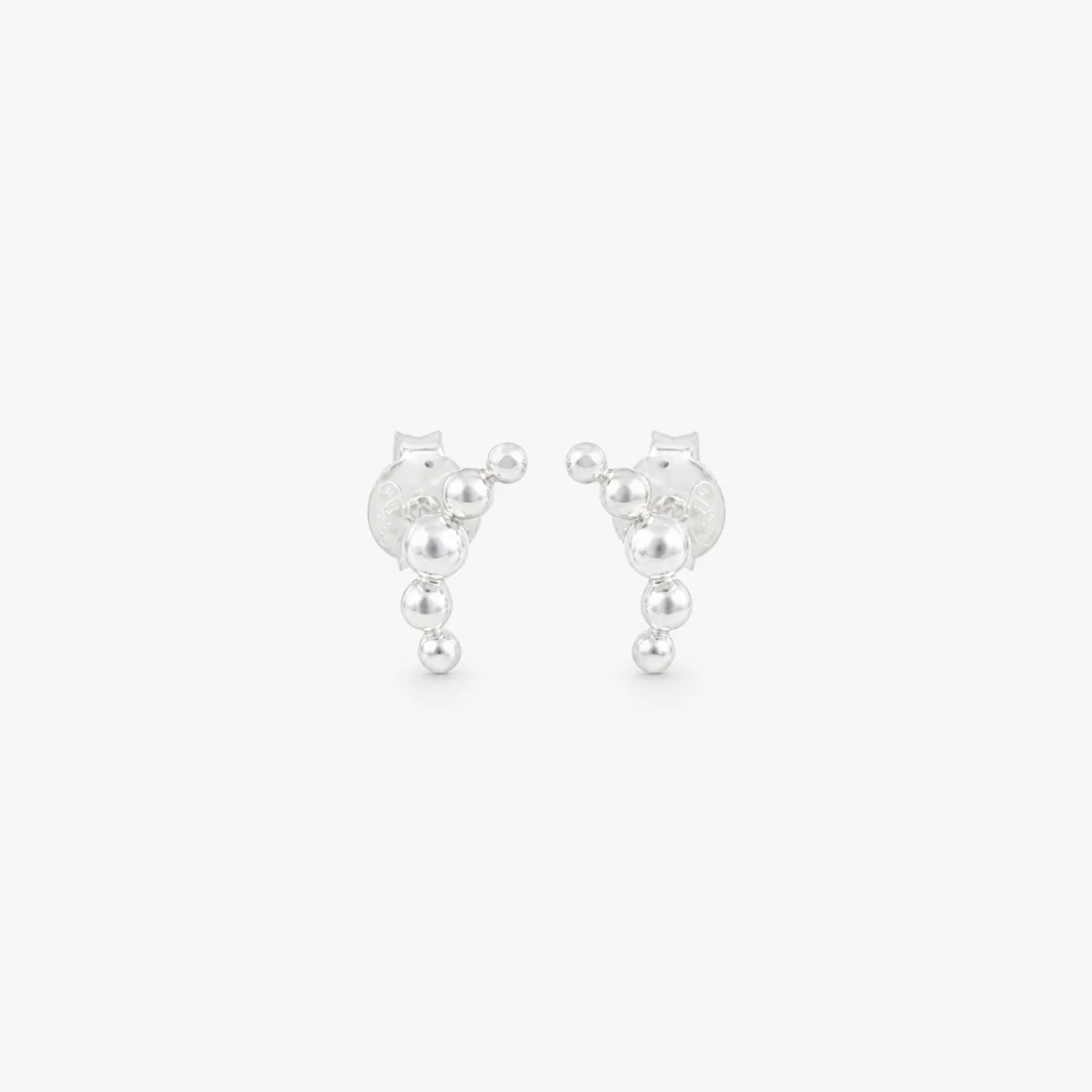 Puces d'oreilles boules argent 925