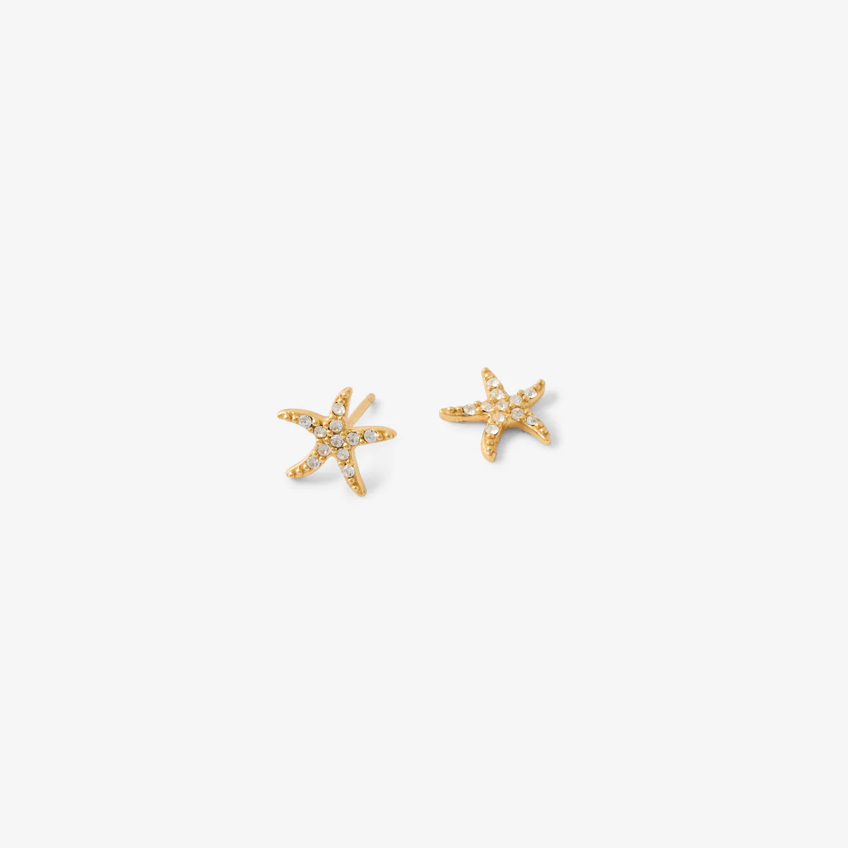 Puces d'oreilles étoile de mer en argent garanti doré - Image 2