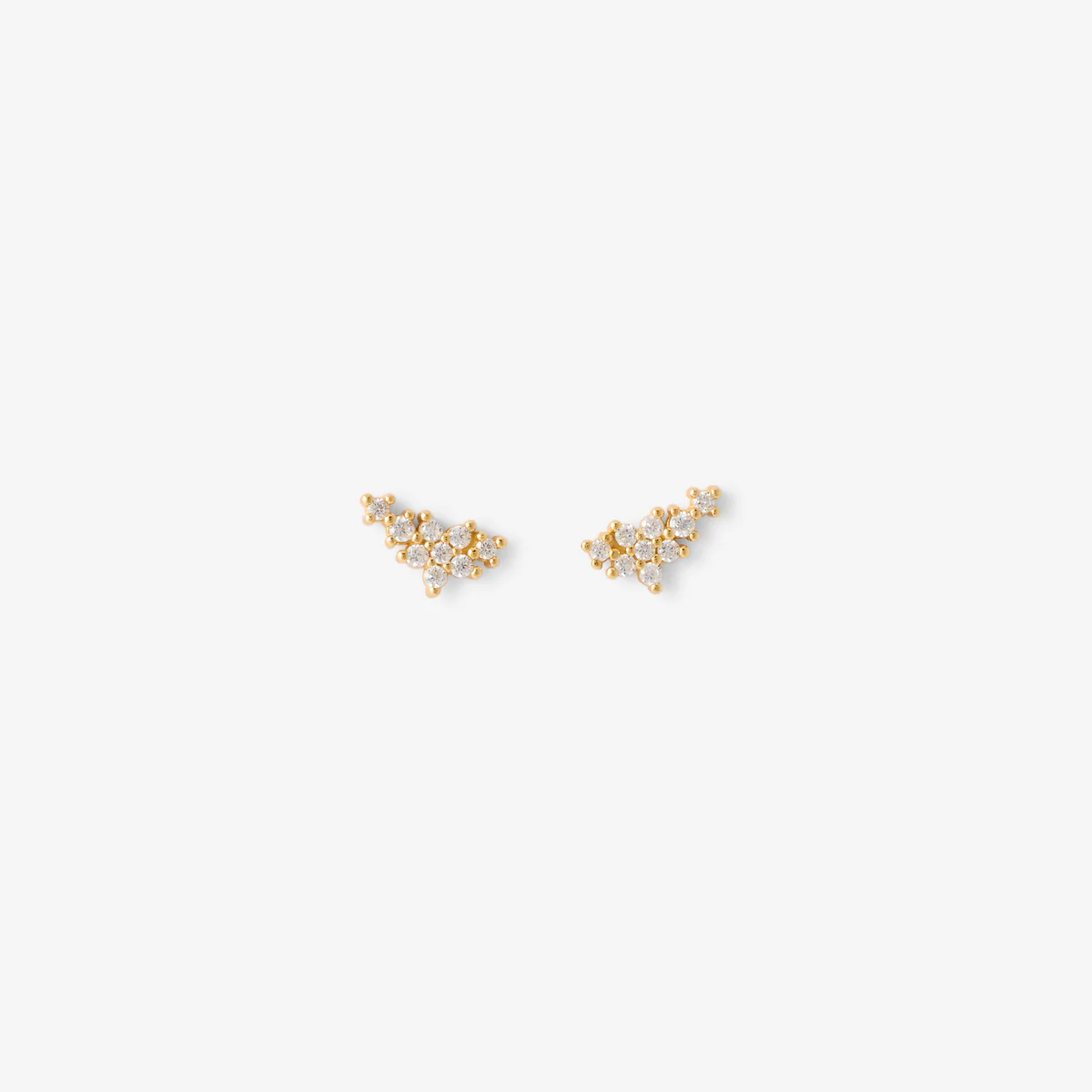 Puces d'oreilles multi zirconium en argent garanti