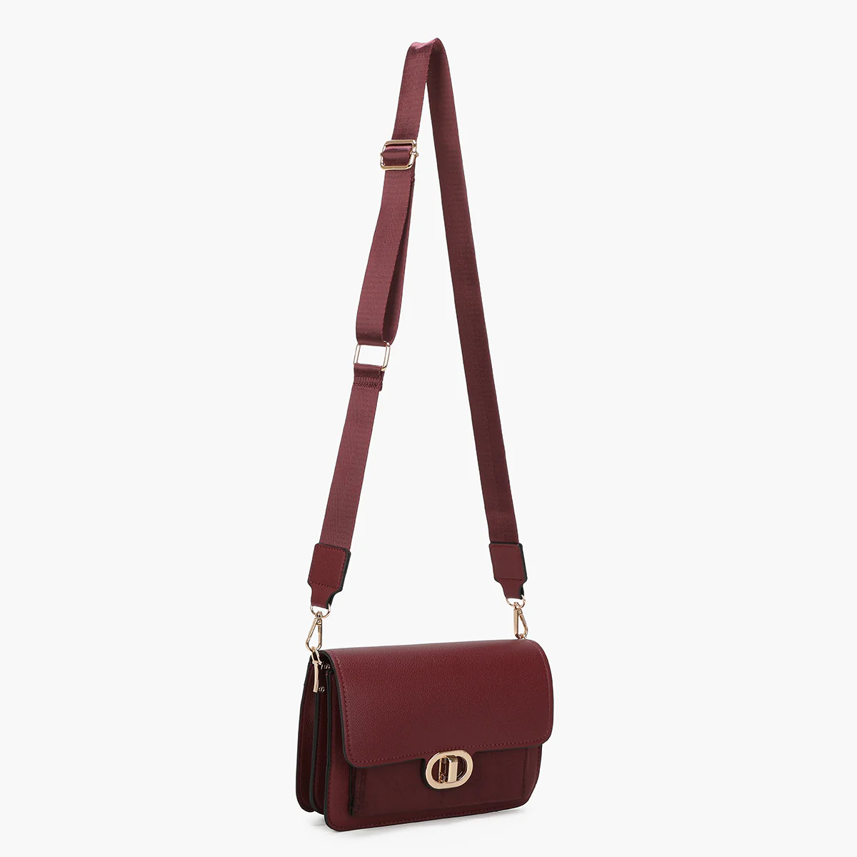 Sac à bandoulière bordeaux - Image 3