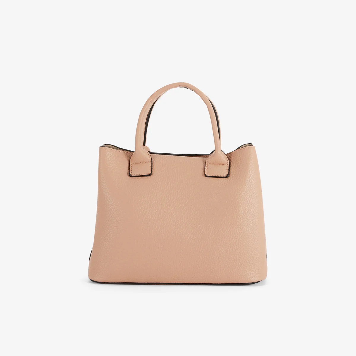 Sac à main grainé nude avec grigri mini sac - Image 3