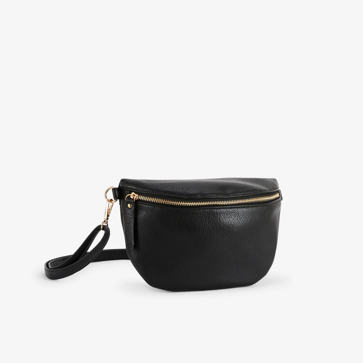 Sac banane noir avec bandoulière à motif ethnique - Image 3