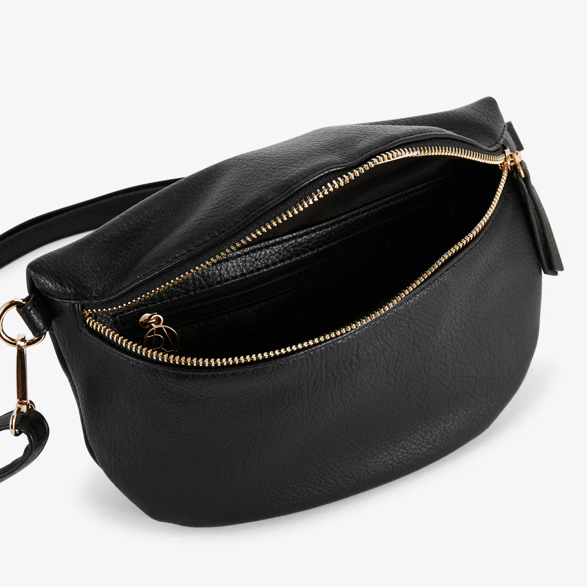 Sac banane noir avec bandoulière à motif ethnique - Image 4
