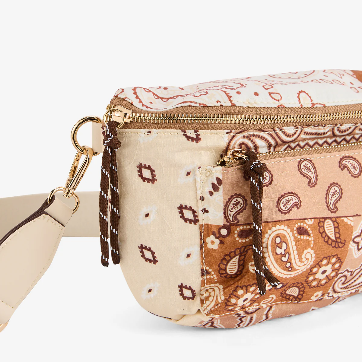 Sac banane patchwork à motif bandana et paisley - Image 5