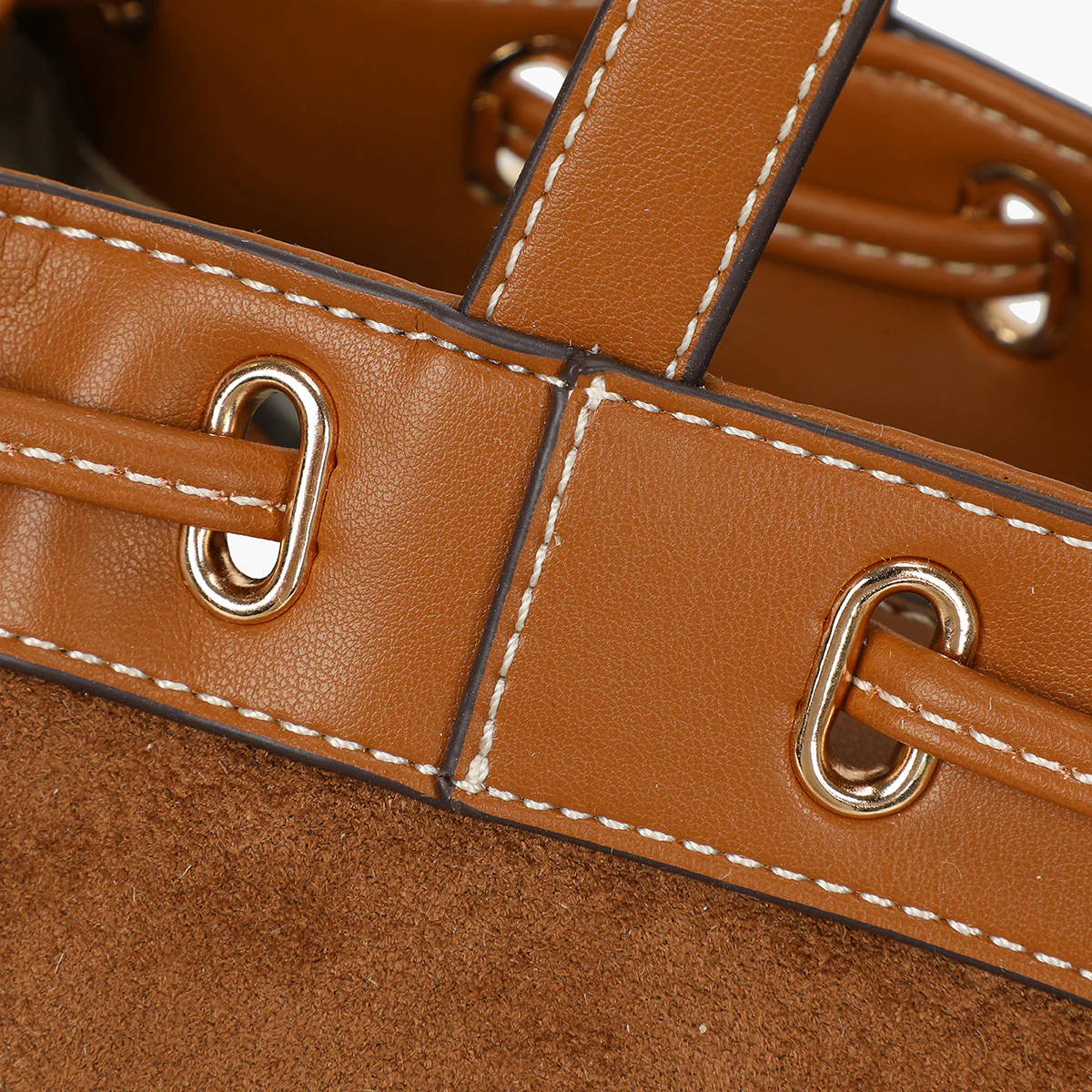 Sac bowling effet suédé camel - Image 5
